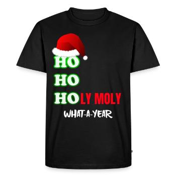 Noël Noël Noël No� - T-shirt Premium bio Homme - noir - Devant - Nico (187cm)