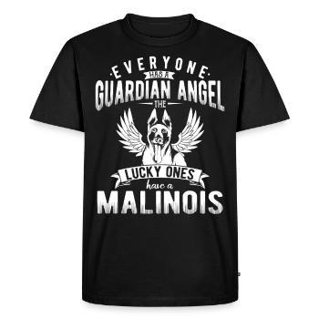 Idée cadeau Berger Belge Malinois - T-shirt Premium bio Homme - noir - Devant - Nico (187cm)