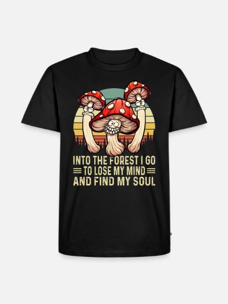 Magic Mushrooms Psychedelic Drugs Hallucinogen - Men's Premium Organic T-Shirt - black