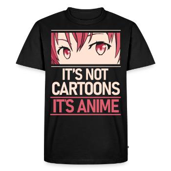 Cadeau de manga d'anime disant Otaku - T-shirt Premium bio Homme - noir - Devant - Nico (187cm)