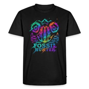 Cadeau drôle de géologue de géologie de chasseur de fossiles - T-shirt Premium bio Homme - noir - Devant - Nico (187cm)