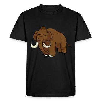 mammoth - Men's Premium Organic T-Shirt - black - Front - Nico (187cm)