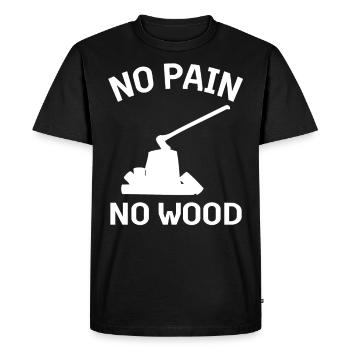 Lumberjack Forest Man Forester Gift - Men's Premium Organic T-Shirt - black - Front - Nico (187cm)