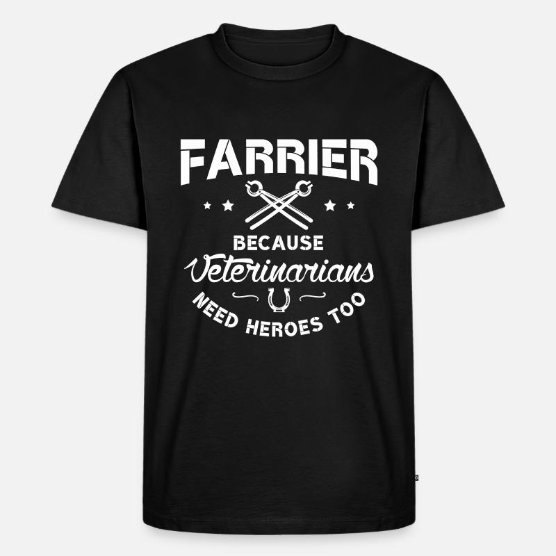 Farrier Farriery Blacksmith Gift idea - Men's Premium Organic T-Shirt - black