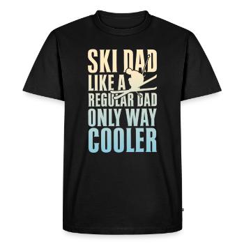 Ski Dad Like A Regular Dad Only Way Cooler - T-shirt Premium bio Homme - noir - Devant - Nico (187cm)