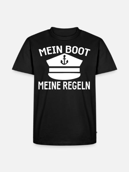 Boot Geschenke Bootsbesitzer - Männer Premium Bio T-Shirt - Schwarz