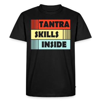 Tantra Skill Hindouisme Bouddhisme Yoga - T-shirt Premium bio Homme - noir - Devant - Nico (187cm)