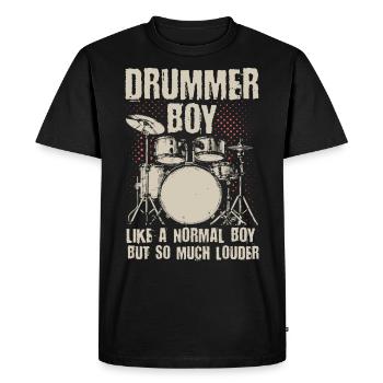 Drums drummer drummer gift drummer - Men's Premium Organic T-Shirt - black - Front - Nico (187cm)