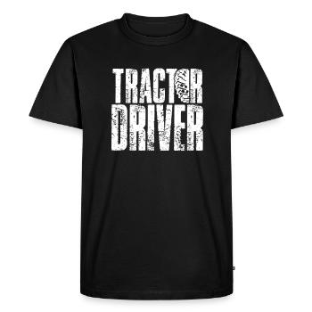 Tractor driver tractor driver farmer tractor - Men's Premium Organic T-Shirt - black - Front - Nico (187cm)