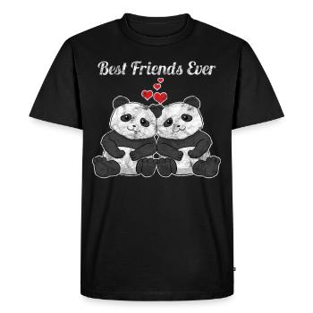 Masque facial amis meilleur cadeau ami - T-shirt Premium bio Homme - noir - Devant - Nico (187cm)