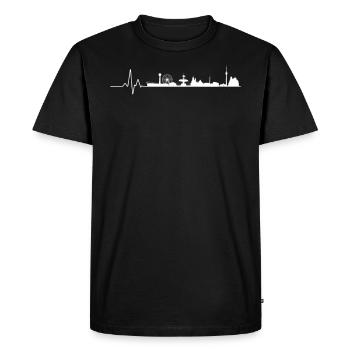 Stuttgart Schwabe Stuttgart Swabian gift - Men's Premium Organic T-Shirt - black - Front - Nico (187cm)