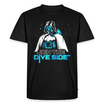 Drôle de plongée plongée sous-marine plongeur apnée - T-shirt Premium bio Homme - noir - Devant - Nico (187cm)