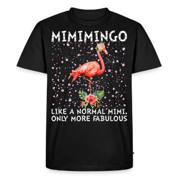 Mimimingo Like A Normal Mimi More Fabulous - Men's Premium Organic T-Shirt - black - Front - Nico (187cm)