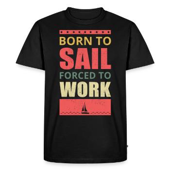 Voilier skipper marin voilier cadeau bateau - T-shirt Premium bio Homme - noir - Devant - Nico (187cm)
