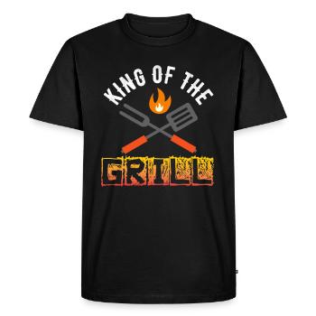 King of the Grill - T-shirt Premium bio Homme - noir - Devant - Nico (187cm)