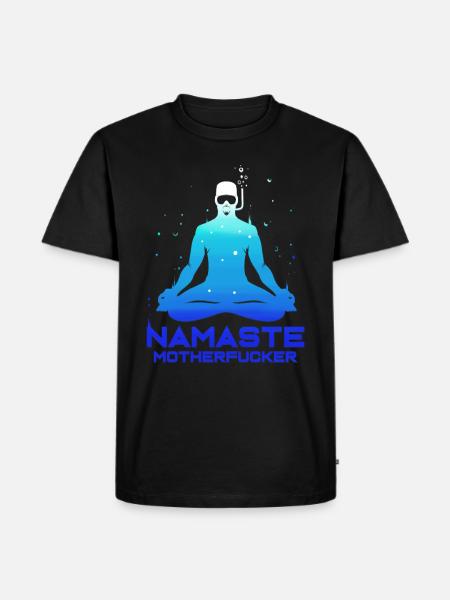 Apnée Apnée Apnée Namaste Diver - T-shirt Premium bio Homme - noir