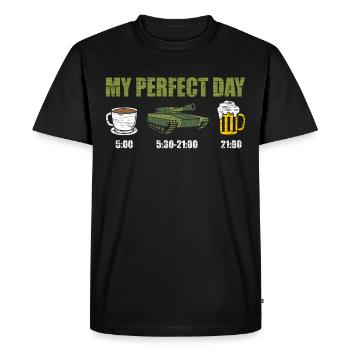 Armée Panzer Panzerfahrer Bundeswehr - T-shirt Premium bio Homme - noir - Devant - Nico (187cm)