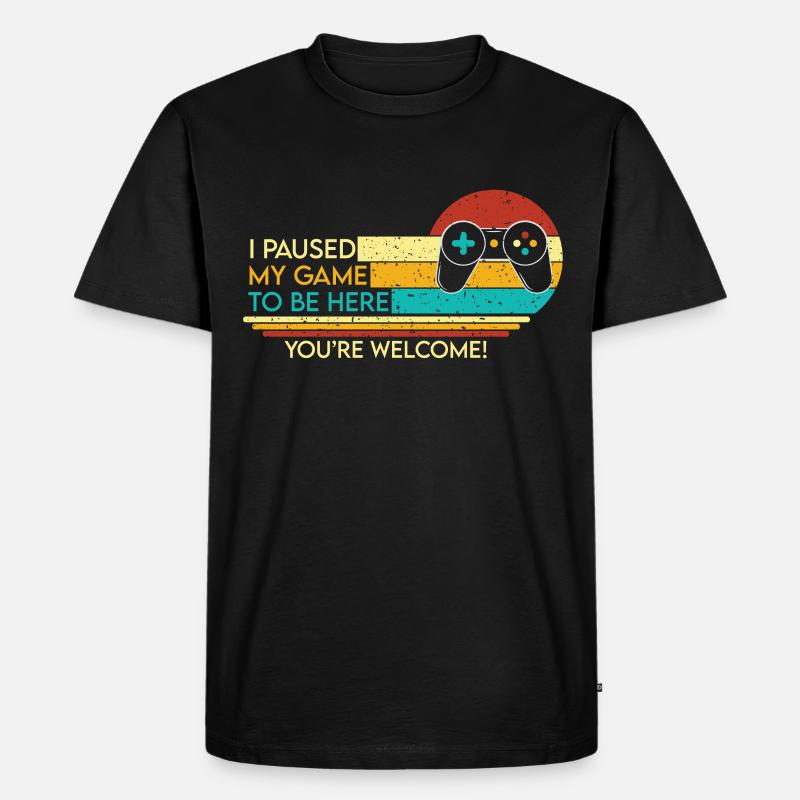 Gaming - Männer Premium Bio T-Shirt - Schwarz