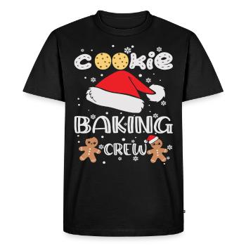 Cookie Baking Crew - Men's Premium Organic T-Shirt - black - Front - Nico (187cm)