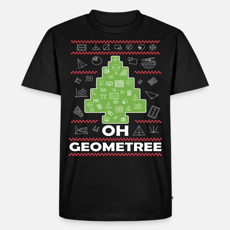 Oh Geometree - Männer Premium Bio T-Shirt - Schwarz