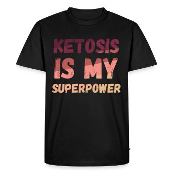 Perfect Keto Diet Cadeaux Ketogene High Shirt - T-shirt Premium bio Homme - noir - Devant - Nico (187cm)