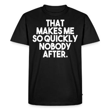 Proverbe Denglisch cadeau de proverbe - T-shirt Premium bio Homme - noir - Devant - Nico (187cm)