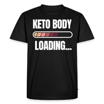 Cool Keto Body Loading Shirt Cadeau - T-shirt Premium bio Homme - noir - Devant - Nico (187cm)