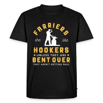 Maréchal-ferrant Forgeron Idée cadeau - T-shirt Premium bio Homme - noir - Devant - Nico (187cm)