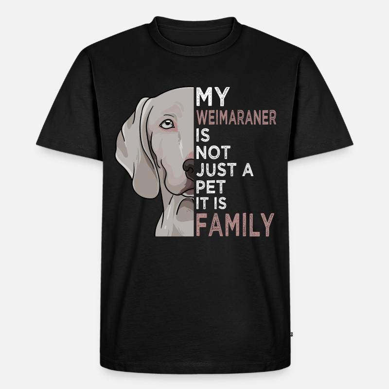Weimaraner grau hund Geschenkidee - Männer Premium Bio T-Shirt - Schwarz