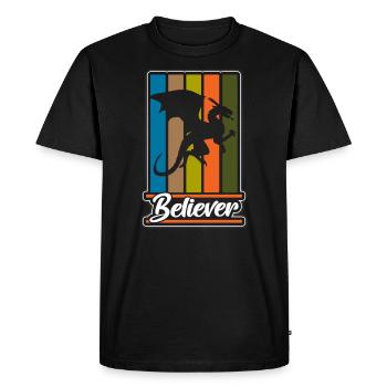 Imagination de feu de dragon - T-shirt Premium bio Homme - noir - Devant - Nico (187cm)