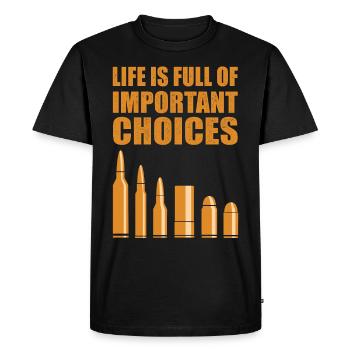 Schützen Jäger Geschenk Schützenverein Waffen Jagd - Männer Premium Bio T-Shirt - Schwarz - Vorne - Nico (187cm)