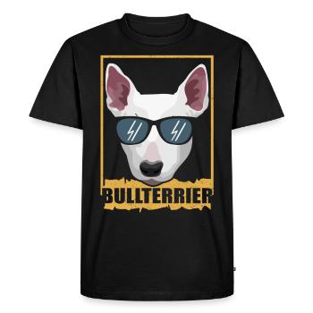 Bull Terrier Bull Terrier Cadeau Amoureux des Chiens - T-shirt Premium bio Homme - noir - Devant - Nico (187cm)