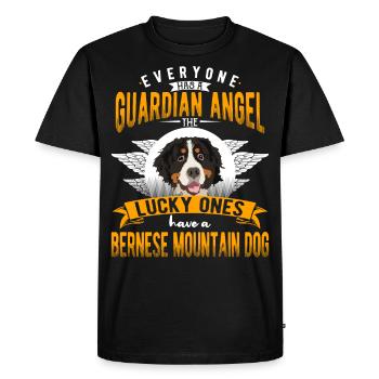 Cadeau drôle de chien de montagne bernois - T-shirt Premium bio Homme - noir - Devant - Nico (187cm)