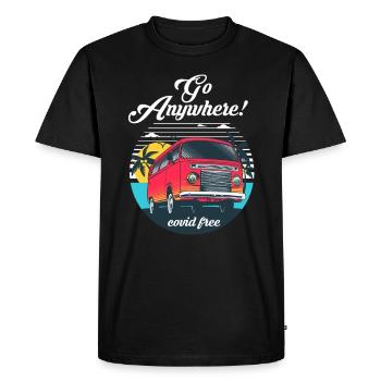 Camping camping car caravane mobil-homes - T-shirt Premium bio Homme - noir - Devant - Nico (187cm)