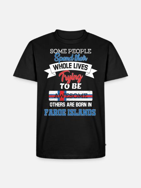 Born in Faroe Islands - Men's Premium Organic T-Shirt - black