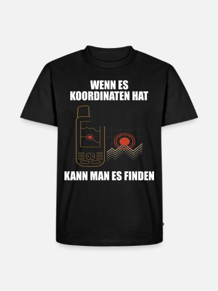 Geocaching Geocacher - Männer Premium Bio T-Shirt - Schwarz