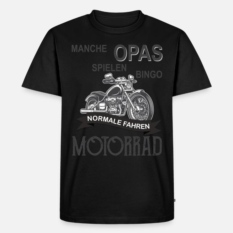 Opa Motorrad - Männer Premium Bio T-Shirt - undefined