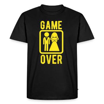 Wedding Game Over Bachelorette Party - Men's Premium Organic T-Shirt - black - Front - Nico (187cm)