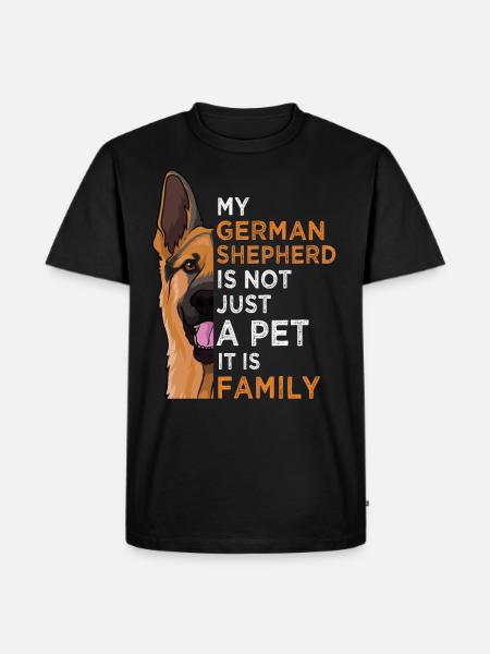 German shepherd gift owner - Men's Premium Organic T-Shirt - black