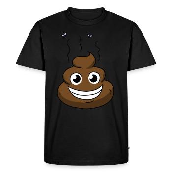 Merde comique - T-shirt Premium bio Homme - noir - Devant - Nico (187cm)
