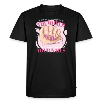 Nail Fairy Nail Design Beautician Nail Designer - Men's Premium Organic T-Shirt - black - Front - Nico (187cm)