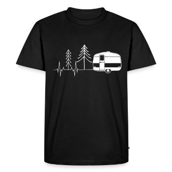 idée cadeau camping-car sauvage pour caravane homme - T-shirt Premium bio Homme - noir - Devant - Nico (187cm)
