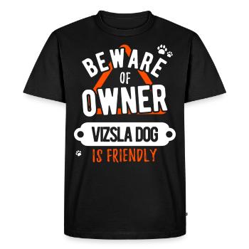 Propriétaire d'un chien Magyar Vizsla - T-shirt Premium bio Homme - noir - Devant - Nico (187cm)