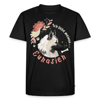 Eurasier chien drôle de cadeau maîtresse - T-shirt Premium bio Homme - noir - Devant - Nico (187cm)