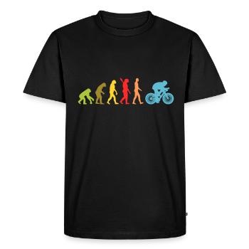 vélo - T-shirt Premium bio Homme - noir - Devant - Nico (187cm)