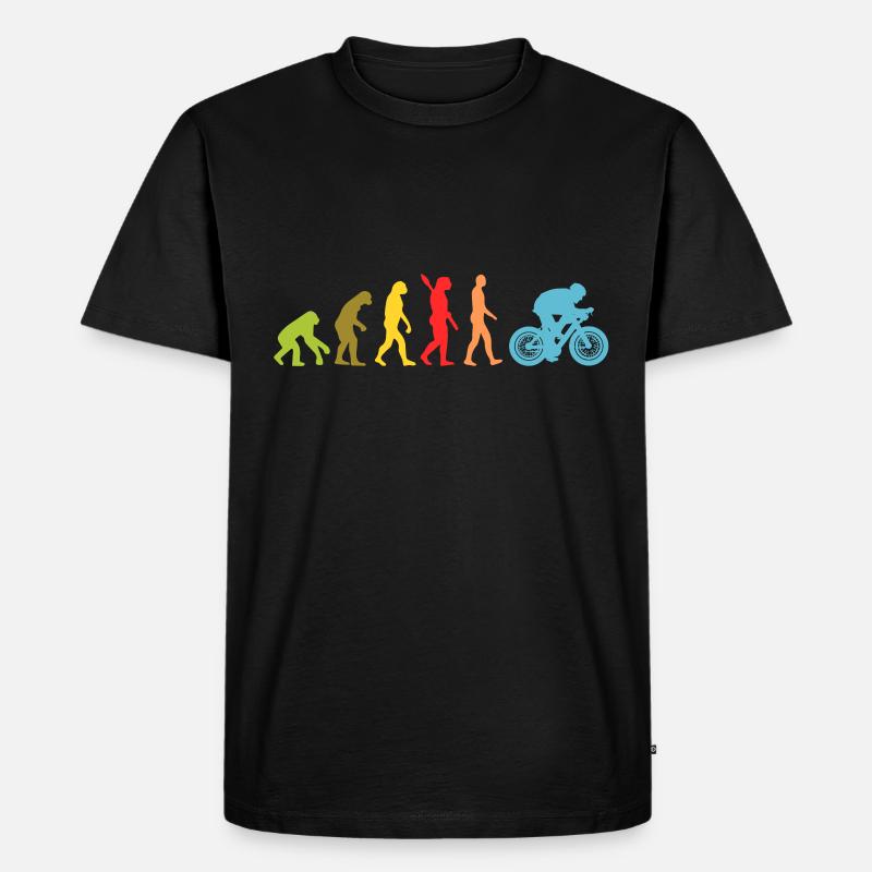 Fahrrad - Männer Premium Bio T-Shirt - Schwarz