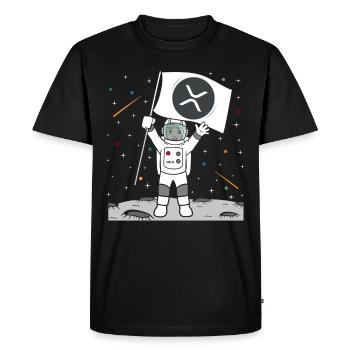 Moon XRP - T-shirt Premium bio Homme - noir - Devant - Nico (187cm)