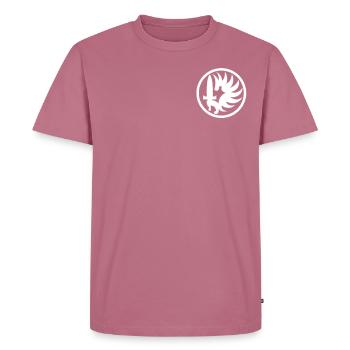Ailes et épée Parachutistes - T-shirt Premium bio Homme - mauve - Devant - Nico (187cm)