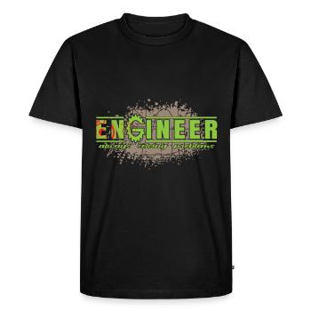 Engineer - Engineer - Men's Premium Organic T-Shirt - black - Front - Nico (187cm)