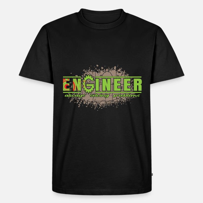 Ingenieur - Engineer - Männer Premium Bio T-Shirt - Schwarz